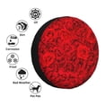 thumbnail image 4 of Vsdgher Red Rose for Spare Tire Cover, Tire Wheel Protector Wheel Cover Fit for Truck,Trailer,RV,SUV,Camper and Most Vehicle-15 inch, 4 of 6