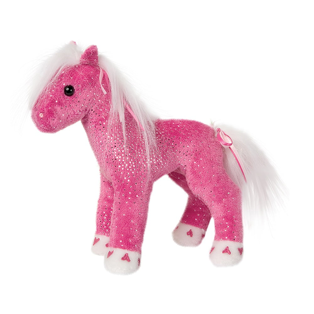 Douglas Pink Sparkle Horse Plush Stuffed Animal 