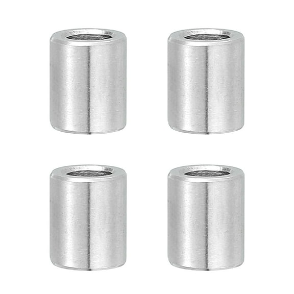 Uxcell 4 Pcs Stainless Steel Spacers, 12mm ID x 16mm OD x 12mm Height 304 Stainless Steel Bushing Screw Standoff Unthreaded Round Spacer for 1/2"M12 Screws Bolts Nuts