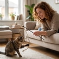 thumbnail image 6 of Cat String Wand Toys Colorful Interactive Cats Teaser Wand with Bell, Plush Teaser Toy Cat Rope Stick for Indoor Kitten, for Having Fun Exercising Playing Use, 6 of 6