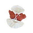 thumbnail image 4 of Ropa de muñeca de peluche para muñeca de 20 cm, atuendo de muñeca, bricolaje, juego de simulación, regalo de cumpleaños Naranja, 4 of 9