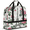 Multicolour 4, variant on Red Love Foldable Travel Duffel Bag for Women Men, Valentine's Day Weekend Overnight Carry On Bags with Shoe Compartment