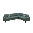 thumbnail image 4 of PonLiving 95.5" Sectional Couch Corner Sectional Lounge Sofa Unique Own Combination Sectional Sofa, Dendrobium Green, 4 of 6