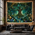 thumbnail image 6 of Highly Forest Around With Massive Ancient Tree Thick, Mystical Fantasy for Space Lovers, Galaxy Room Decor, Mother's Day Gift, Tapestry Wall Hanging for Bedroom and Dorm, 6 of 7