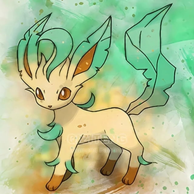 Pintura de diamantes 5D DIY Pokémon, Pikachu de dibujos animados, bordado de diamantes redondos completos, Anime Eevee, punto de cruz, decoración del hogar, regalos para niños