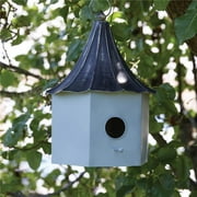 Royal Garden Charm: Queen Victoria Inspired Metal Birdhouse