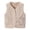 Beige, variant on 1-12Y Baby Boys Girls Sleeveless Jacket Button Up Soft Fleece Vest Kids Fall Winter Waistcoat Outerwear with Pockets Pink