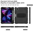 thumbnail image 6 of XYX Case for iPad Pro 11 inch (4th/3rd/2nd/1st Gen), Dual Layer Slim Heavy Shockproof Rugged Protective Cover Case with Kickstand (Black), 6 of 7
