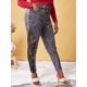 thumbnail image 4 of Jeans Talla Extra Ajustados Rasgados Panel Encaje Rosegal  Vaqueros de talla grande, 4 of 5