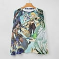 thumbnail image 5 of Genshin Impact Women's Pajama Top 3D Digital Print Sleepwear Trendy Crewneck Pullovers Long Sleeve Shirts XS, 5 of 8