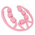 thumbnail image 2 of Rouleau de massage pour jambes, 7 roues, massage tout autour, soulage les douleurs musculaires, rouleaux pour mollets et cuisses, rose, 2 of 2