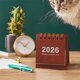 thumbnail image 4 of Calendario de Escritorio Pequeño Vintage 2026 - Agenda Portátil con Espiral y Temas Mensuales, 7 X 6,5 X 3 Cm, Ideal para Estudiantes y Uso En La Oficina., 4 of 6