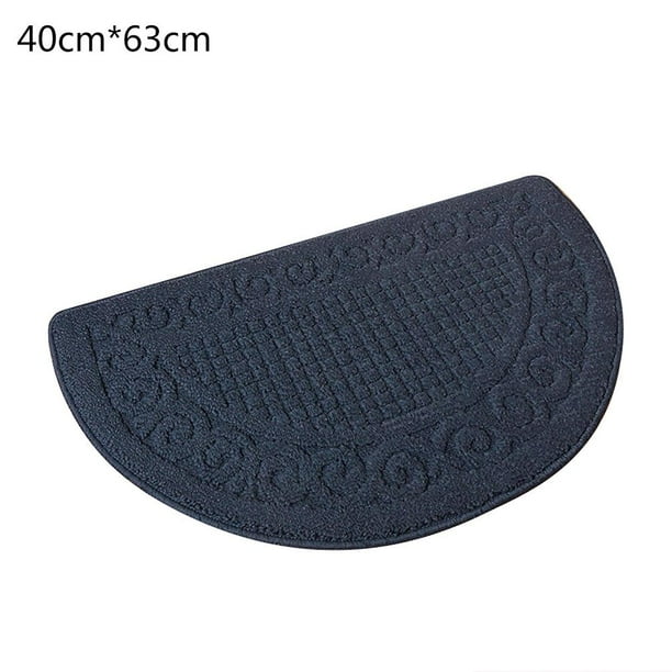AUTCARIBLE Retro Half Round Entrance Door Mat Polypropylene Floor Mats