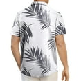 thumbnail image 3 of PNTUTB Hawaiian Casual Resort Style Men's Fashion Print Loose Comfort Collar Button Down Short Sleeve Blouse, 3 of 5