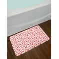 thumbnail image 2 of Vintage Valentine Bath Mat, Irregular Order Outline Simple and Polka Dotted Hearts, Plush Bathroom Decor Mat with Non Slip Backing, 29.5" X 17.5", Coral Blush, by Ambesonne, 2 of 2
