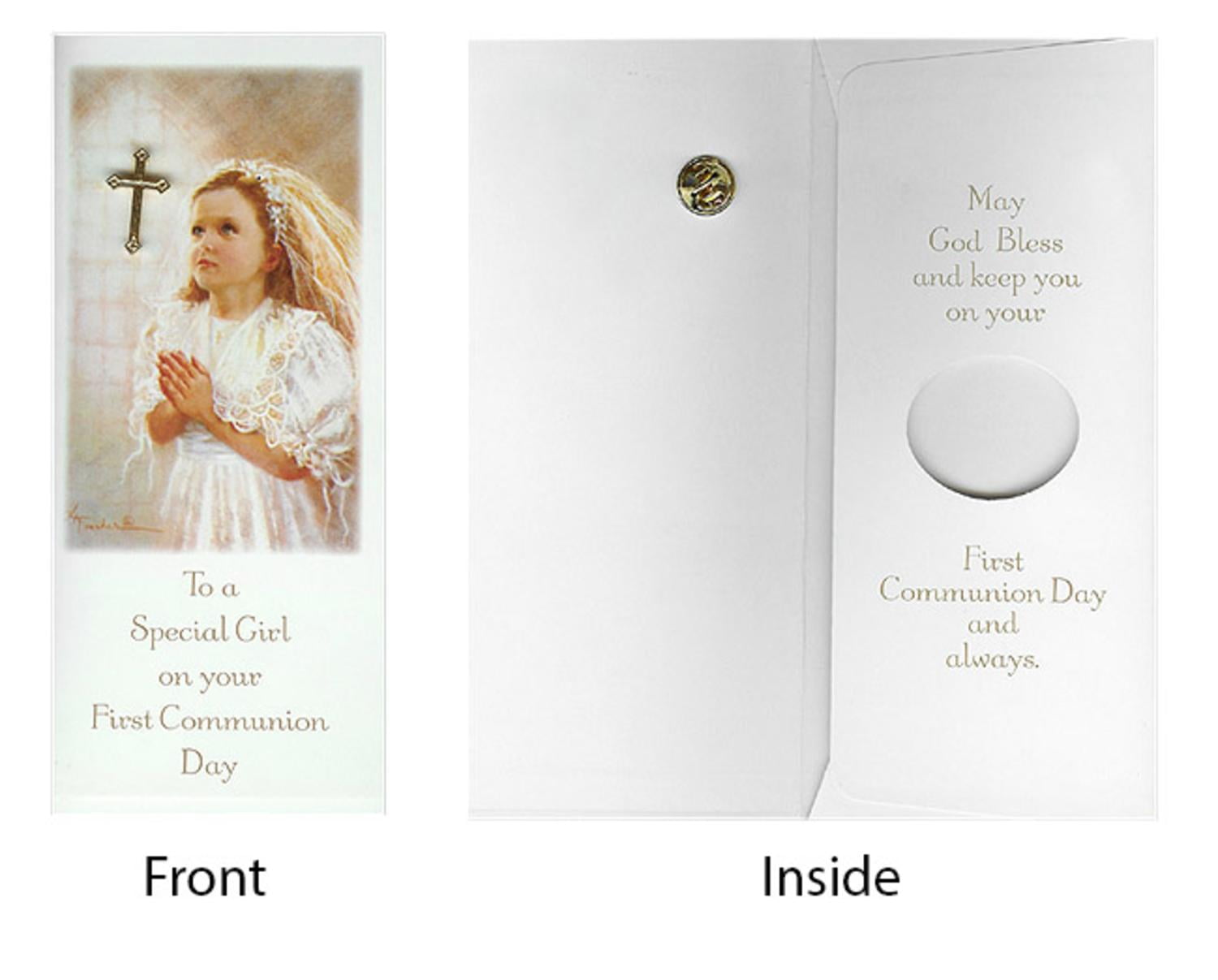 Première Sainte Communion carte petit-fils Communion Croix carte Première Communion Cadeau