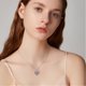 thumbnail image 3 of Collar con medallón SOULMEET en plata de ley, tono oro rosa, 3 of 4