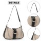 thumbnail image 2 of Bolso Hobo informal para mujer, Bolso de cuero de gran capacidad para axila, Bolso femenino para otoño e invierno, 2 of 9