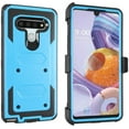 thumbnail image 1 of Mignova for LG Stylo 6 Case, Kickstand Case Heavy Duty Shockproof Armor Dual Layer Full Body Protection Case Cover with Swivel Belt Clip Built-in Screen Protector for LG Stylo 6 6.8inch(Blue), 1 of 6