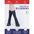 thumbnail image 4 of Hugh Ugoli Women's Bamboo Thin Dress Socks Crew Business Casual, 3 Pairs, Charcoal, Shoe Size: 9-12, 4 of 5