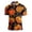 2#Orange, variant on BRANROY Halloween Sports Polo Shirts Men - Funny Graphic Short Sleeve Button Down Casual Summer Tops with Novelty Print and Mesh Breathable for Golf and Daily Wear,Beige L