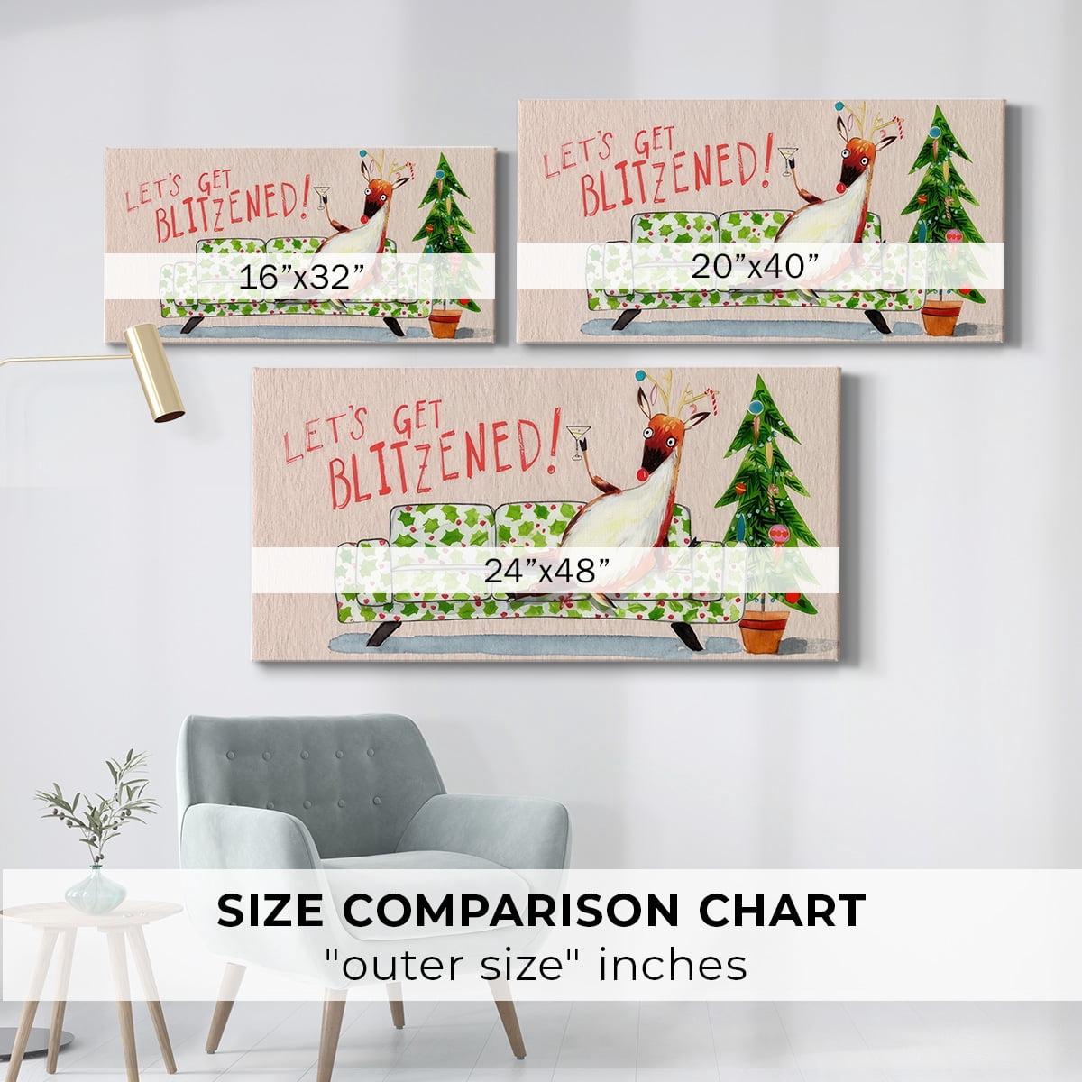 Get Blitzened Collection D- Gallery Wrapped Canvas
