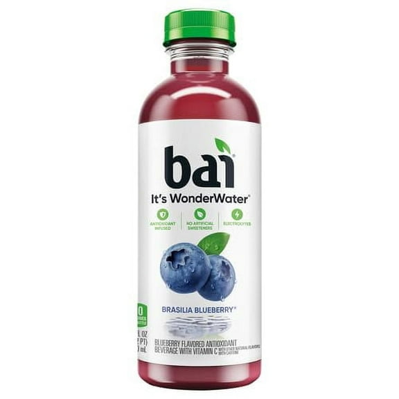 Bai Antioxidant Infusions, Brasilia Blueberry, 18 Fluid Ounce (Pack of 2)