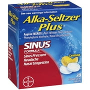 Alka-Seltzer Plus Sinus Effervescent Tablets, 20 Count