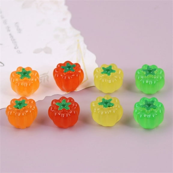 Monebena 40 Pcs Luminous Mini Pumpkin Fall Resin Pumpkin Bulk Halloween Glow in The Dark Tiny Mini Pumpkin Figures Fall Pumpkin Decoration for Home Table Party Decor