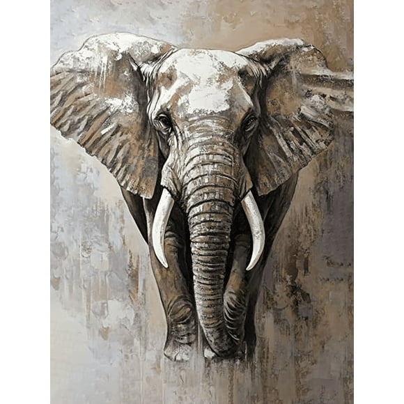 Majestic Elephant Canvas Wall ArtSuitable for Living Room Bedroom Office Dining Room and Hallway Decoration.