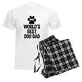 thumbnail image 6 of CafePress - World's Best Dog Dad Men's Light Pajamas - Men's Light Loose Fit Cotton Pajama Set, 6 of 7