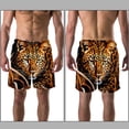 thumbnail image 3 of luoweisi Men's Beach Shorts Quick Dry Swim Trunks with Mesh Lining Leopard L, 3 of 5