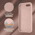thumbnail image 5 of Designed for iPhone SE Case 2022/2020, Designed for iPhone 7 8 Case, Silicone Ultra Slim Shockproof Phone Case with [Soft Microfiber Lining], 4.7 inch, Pinksand, 5 of 12