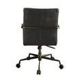 thumbnail image 4 of Bowery Hill Transitional Leather Swivel Office Chair in Antique Ebony Black, 4 of 4