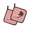thumbnail image 1 of Carolines Treasures BB7954PTHD Anglais Pouter Pigeon Rose Paire de Porte-Pots, 1 of 1