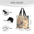 thumbnail image 4 of Naloa Floral With Birds And Fantasy Flowers Tote Bag for Women, Foldable Tote Bag With Zipper, Large Shoulder Bag, Top Handle Handbag for Travel, Work, Shopping, 4 of 9