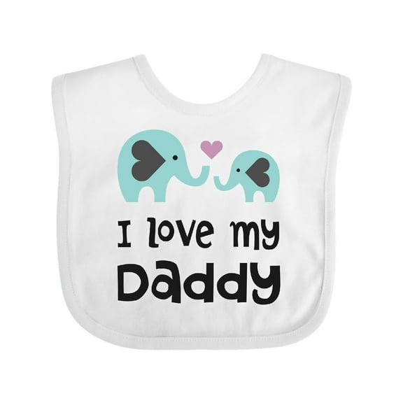 Inktastic I Love My Daddy Boys or Girls Baby Bib