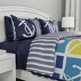 thumbnail image 4 of Lavish Home Full-Queen Nautical Quilt Set with Coastal Adult Bed Spread and Shams, 4 of 8