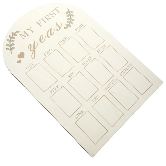 unbranded  Wood Picture Frame 12 Months Baby Milestone Twins Frames Moms