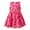 Hot Pink, variant on Mercatoo Toddler Girls Dresses Summer Cherry Print Sleeveless S𝐮ndress Kids Casual Midi Swing A-Line Casual Beach Dress Clothes