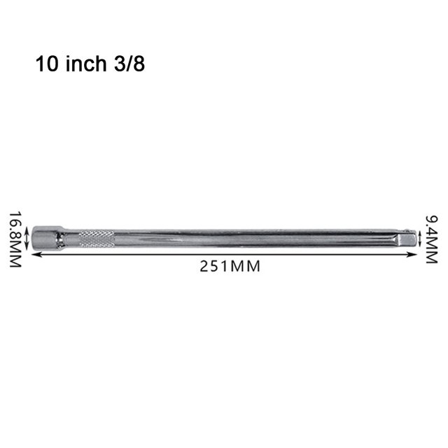 1/4 3/8 1/2 Wrench Extension Bar Socket Ratchet Sleeve Connecting Rod Steering 6