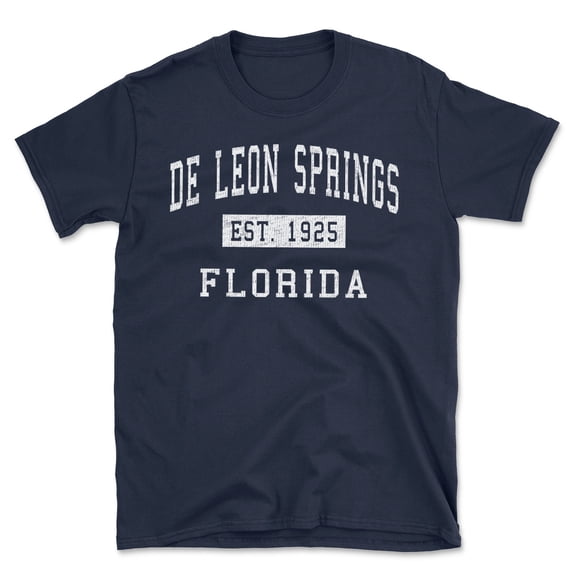 De Leon Springs Florida Classic Established Men's Cotton T-Shirt