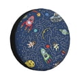 thumbnail image 2 of 14'' Mysterious Universe Space Graffiti Tire Cover, Universal Spare Wheel Covers, Dust-Proof, Water-Proof, Sun-Proof and Corrosion-Proof, 2 of 9