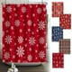 thumbnail image 1 of Ganfancp Navidad Invierno Copo de Nieve Navidad Nuevo Estampado Poliéster Cortina de Baño Baño Ofertas Flash 1X Cortina de Ducha, 1 of 3