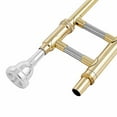 thumbnail image 4 of Barara King B Flat Trombone Golden Brass with Mouthpiece, 4 of 11