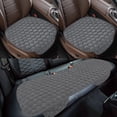 thumbnail image 4 of Clearance Cushion for Car Hwkond Car Seat Cushion Winter Plush No Backrest No Binding Warm Cushion Car Cushion 3pc, 4 of 5
