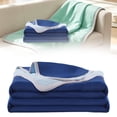 thumbnail image 2 of Cooling Throw Blanket for Couch,Double-Sided Cooling Blankets for Hot Sleepers, Lightweight Ice Cool Blanket to Relieve Hot Flashes,Breathable Bed Cold Blankets for Sleeping,39.37''x59''(Blue1), 2 of 9