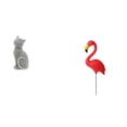 thumbnail image 1 of Estatua de gato, figura de escritorio, flamenco, escultura de estaca para jardín, resina, material HDPE, adorno moderno, adecuado para hogares, oficin, 1 of 8