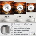 thumbnail image 4 of Designart "Melody Savannah African Wall art II" African Square Mirror Wall Decor Global - Large Yellow Square Bathroom Mirror - Square Printed Wall Mirror Art, 4 of 5