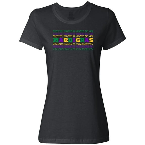 Inktastic Mardi Gras Mirror Words Women's T-Shirt
